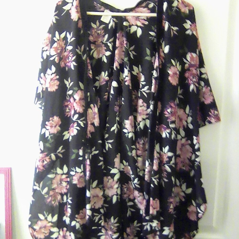 Womens one size top blouse kimono